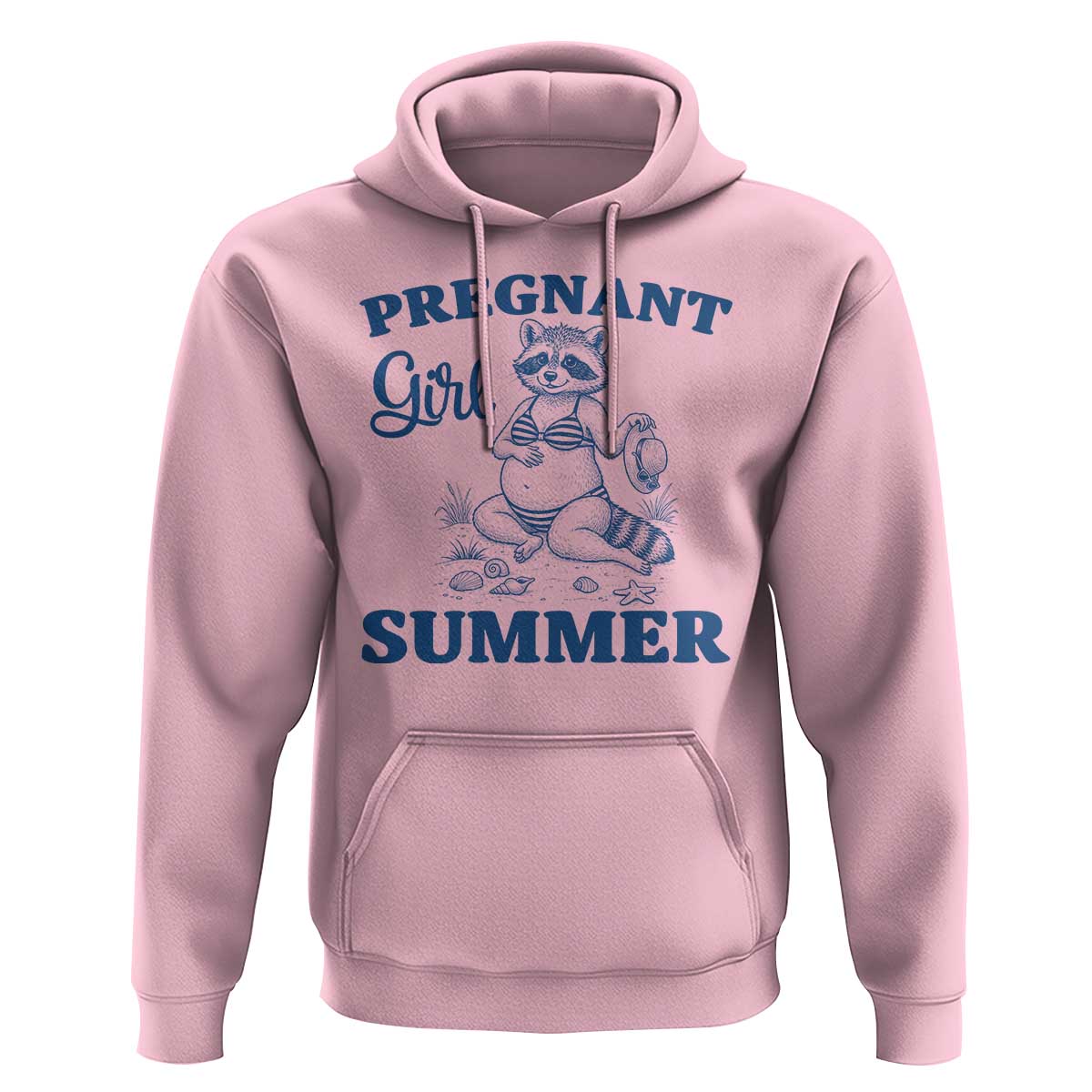Raccoon Pregnancy Announcement Hoodie Summer Beach Mom To Be Gift