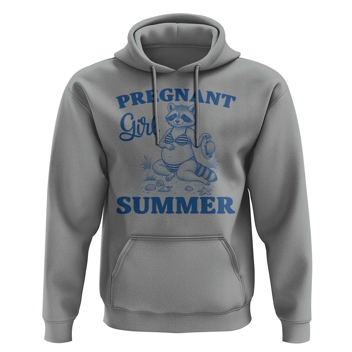 Raccoon Pregnancy Announcement Hoodie Summer Beach Mom To Be Gift