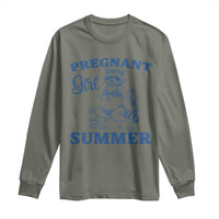 Raccoon Pregnancy Announcement Long Sleeve Shirt Summer Beach Mom To Be Gift