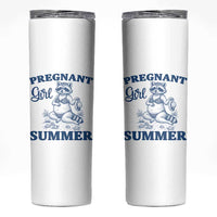 Raccoon Pregnancy Announcement Skinny Tumbler Summer Beach Mom To Be Gift