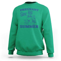 Raccoon Pregnancy Announcement Sweatshirt Summer Beach Mom To Be Gift
