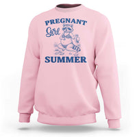 Raccoon Pregnancy Announcement Sweatshirt Summer Beach Mom To Be Gift