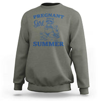 Raccoon Pregnancy Announcement Sweatshirt Summer Beach Mom To Be Gift