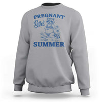 Raccoon Pregnancy Announcement Sweatshirt Summer Beach Mom To Be Gift