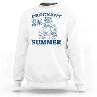 Raccoon Pregnancy Announcement Sweatshirt Summer Beach Mom To Be Gift