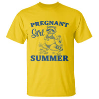 Raccoon Pregnancy Announcement T Shirt Summer Beach Mom To Be Gift