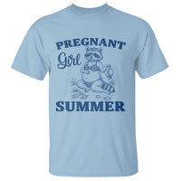 Raccoon Pregnancy Announcement T Shirt Summer Beach Mom To Be Gift