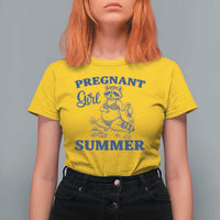 Raccoon Pregnancy Announcement T Shirt For Women Summer Beach Mom To Be Gift