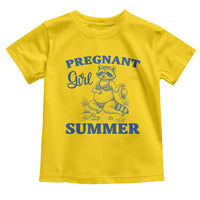 Raccoon Pregnancy Announcement Toddler T Shirt Summer Beach Mom To Be Gift