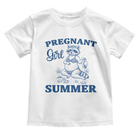 Raccoon Pregnancy Announcement Toddler T Shirt Summer Beach Mom To Be Gift