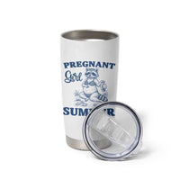 Raccoon Pregnancy Announcement Tumbler Cup Summer Beach Mom To Be Gift