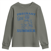 Raccoon Pregnancy Announcement Youth Sweatshirt Summer Beach Mom To Be Gift