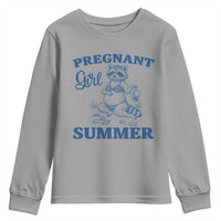 Raccoon Pregnancy Announcement Youth Sweatshirt Summer Beach Mom To Be Gift