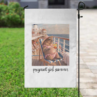 Summer Capybara Pregnancy Garden Flag Baby Announcement Gift