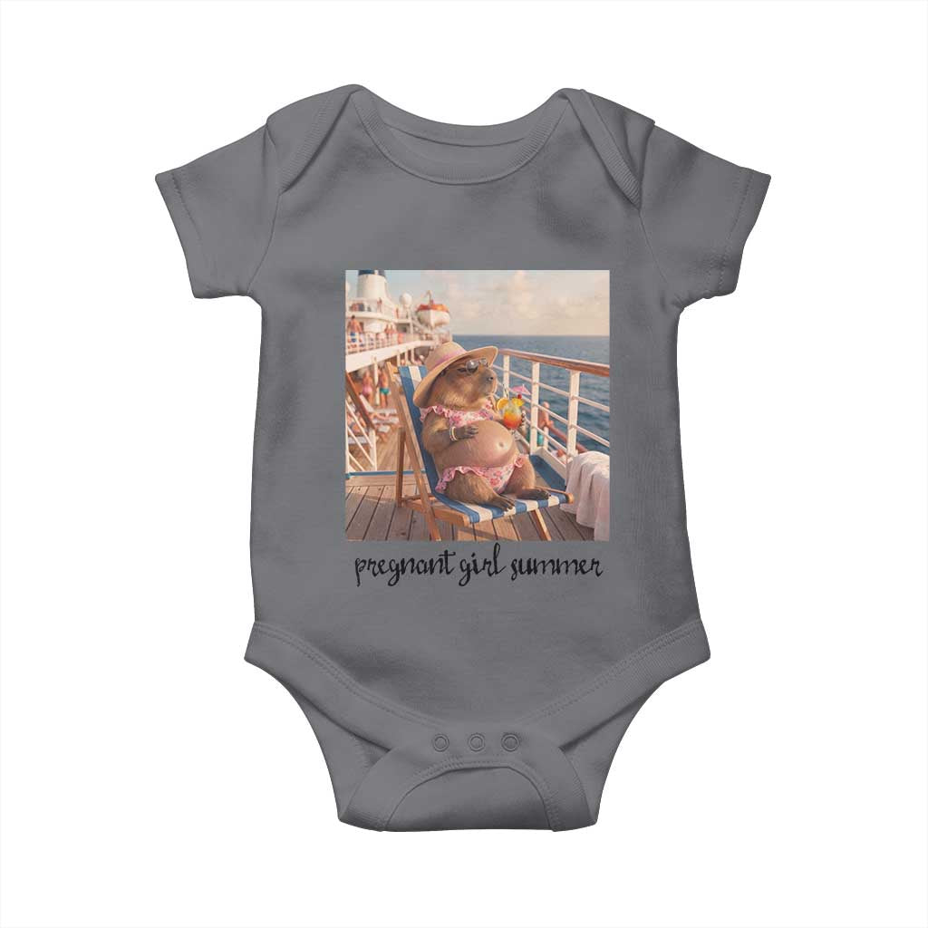 Summer Capybara Pregnancy Baby Onesie Baby Announcement Gift