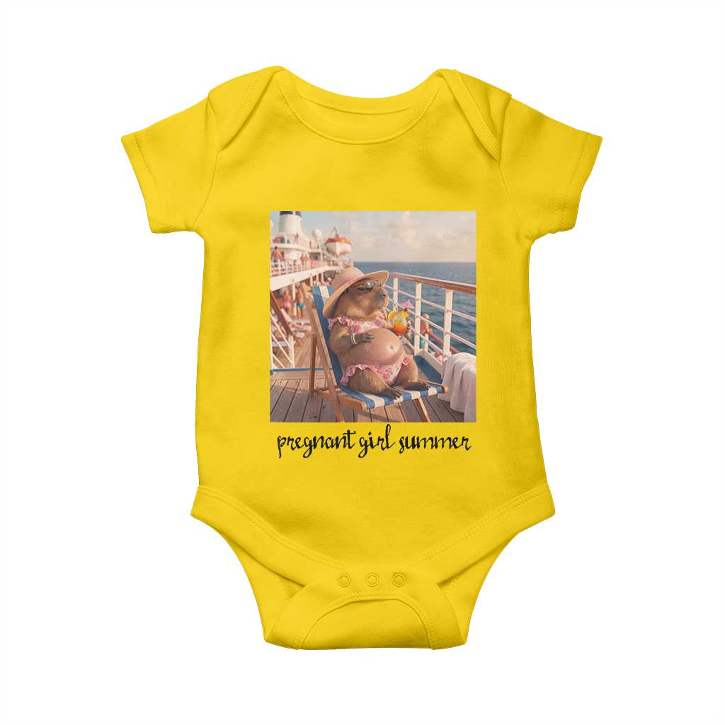 Summer Capybara Pregnancy Baby Onesie Baby Announcement Gift