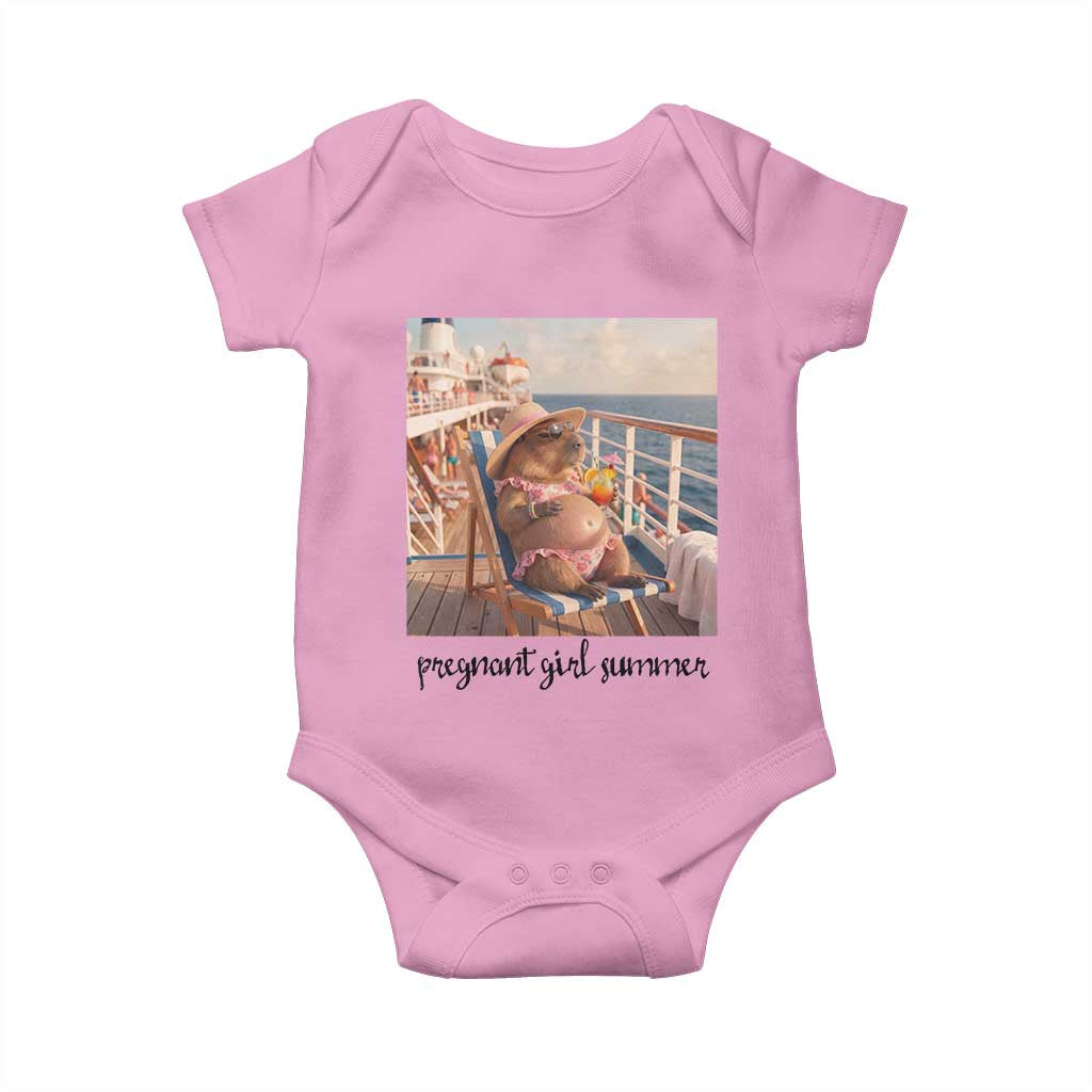 Summer Capybara Pregnancy Baby Onesie Baby Announcement Gift