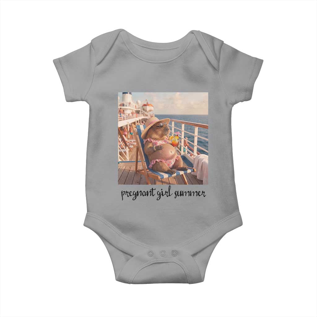 Summer Capybara Pregnancy Baby Onesie Baby Announcement Gift