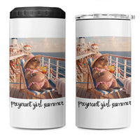 Summer Capybara Pregnancy 4 in 1 Can Cooler Tumbler Baby Announcement Gift