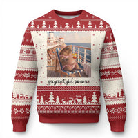 Summer Capybara Pregnancy Ugly Christmas Sweater Baby Announcement Gift