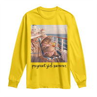 Summer Capybara Pregnancy Long Sleeve Shirt Baby Announcement Gift