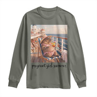 Summer Capybara Pregnancy Long Sleeve Shirt Baby Announcement Gift