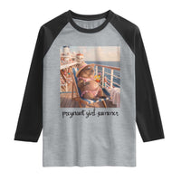 Summer Capybara Pregnancy Raglan Shirt Baby Announcement Gift