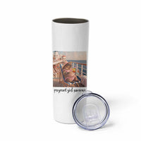 Summer Capybara Pregnancy Skinny Tumbler Baby Announcement Gift