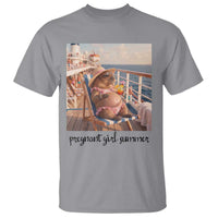 Summer Capybara Pregnancy T Shirt Baby Announcement Gift