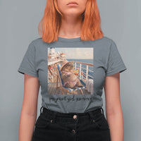 Summer Capybara Pregnancy T Shirt For Women Baby Announcement Gift