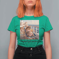 Summer Capybara Pregnancy T Shirt For Women Baby Announcement Gift
