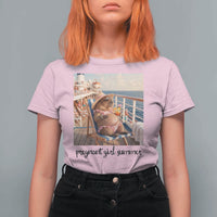 Summer Capybara Pregnancy T Shirt For Women Baby Announcement Gift