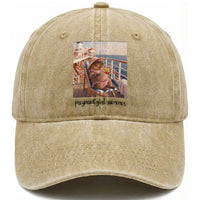 Summer Capybara Pregnancy Washed Cotton Baseball Cap Baby Announcement Gift