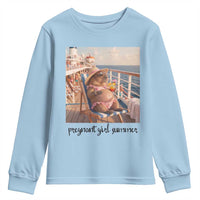 Summer Capybara Pregnancy Youth Sweatshirt Baby Announcement Gift