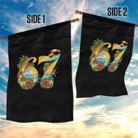 Hawaii Six Seven Garden Flag Tropical Hibiscus Vacation Graphic