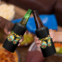 Hawaii Six Seven 4 in 1 Can Cooler Tumbler Tropical Hibiscus Vacation Graphic