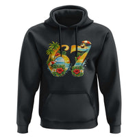 Hawaii Six Seven Hoodie Tropical Hibiscus Vacation Graphic