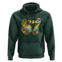 Hawaii Six Seven Hoodie Tropical Hibiscus Vacation Graphic