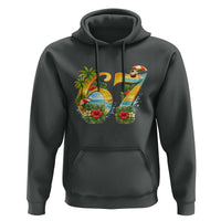Hawaii Six Seven Hoodie Tropical Hibiscus Vacation Graphic