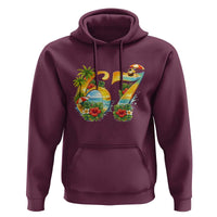 Hawaii Six Seven Hoodie Tropical Hibiscus Vacation Graphic