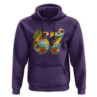 Hawaii Six Seven Hoodie Tropical Hibiscus Vacation Graphic