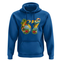 Hawaii Six Seven Hoodie Tropical Hibiscus Vacation Graphic