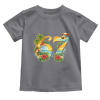 Hawaii Six Seven Toddler T Shirt Tropical Hibiscus Vacation Graphic