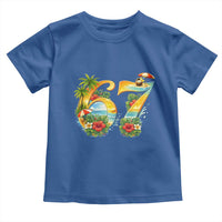 Hawaii Six Seven Toddler T Shirt Tropical Hibiscus Vacation Graphic