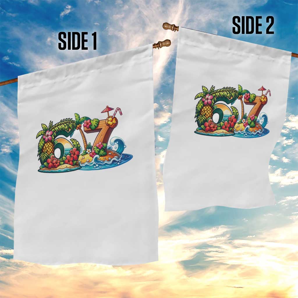 Tropical Beach Six Seven Garden Flag Summer Island Vacation Graphic