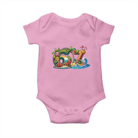 Tropical Beach Six Seven Baby Onesie Summer Island Vacation Graphic