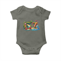 Tropical Beach Six Seven Baby Onesie Summer Island Vacation Graphic