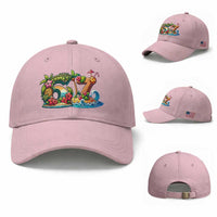 Tropical Beach Six Seven Baseball Cap Summer Island Vacation Graphic