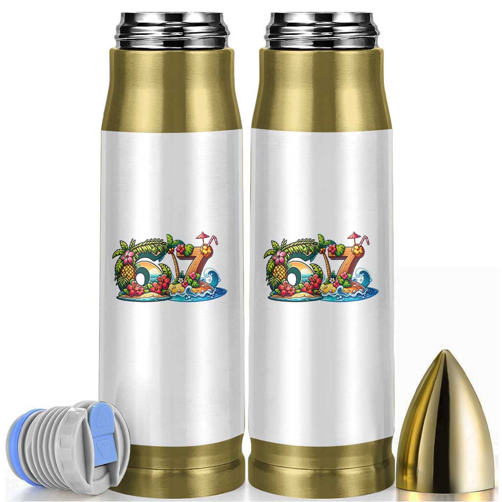 Tropical Beach Six Seven Bullet Tumbler Summer Island Vacation Graphic