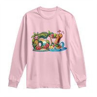 Tropical Beach Six Seven Long Sleeve Shirt Summer Island Vacation Graphic